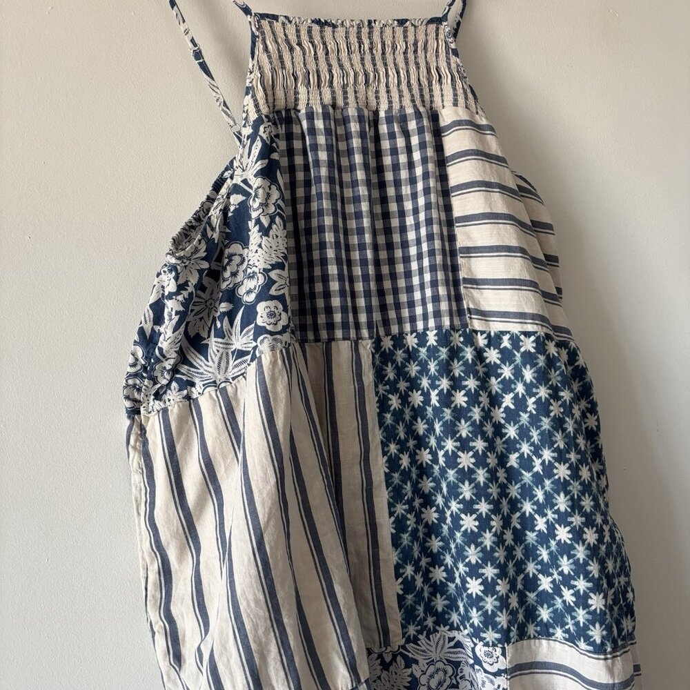 Universal Thread Womens Blue Patchwork Smocked Ma… - image 7